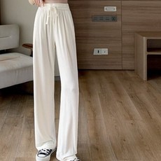 女款 Allroom 冰感鬆緊帶休閒修身基本款長褲