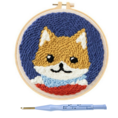 法式刺繡DIY組, 1套, 02 小狗