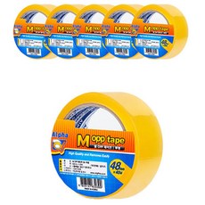 Alpha OPP 盒帶透明 48mm x 40m 6p 套裝, 單色, 1組