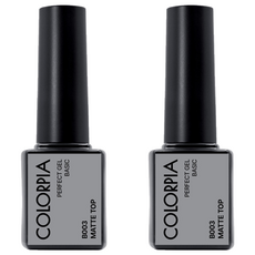 Colorpia 完美免清潔凝膠封層膠, B003 霧面上衣, 2個, 6g