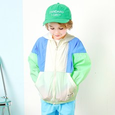 WALTONKIDS 兒童防潑水撞色防風夾克