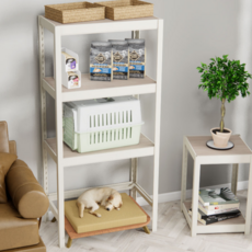 MONSTER RACK Plus 鐵製層架, 象牙白, 4層