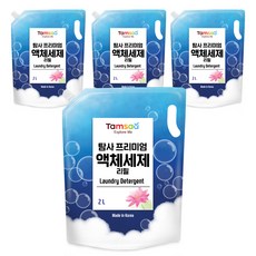 탐사 프리미엄 온가족 액체 세탁세제, 2L, 4개