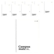 morning glory Campus Mate 線圈筆記本, 白色, 10個