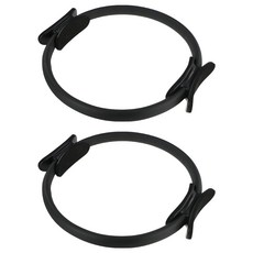 MICHAEL FITNESS 麥克健身 普拉提圈, 38cm, 黑色, 2個