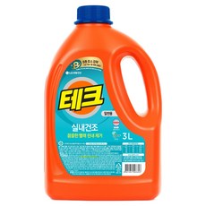 테크 실내건조 베이직 뉴 액체세제 일반용 단캡 본품, 3L, 1개