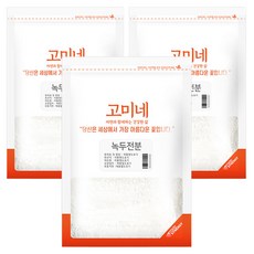 고미네 녹두전분, 500g, 3개