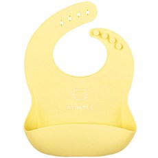 嬰兒矽膠防漏圍兜, 01 Lemon, 1個