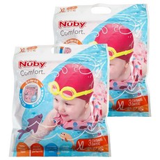 Nuby 游泳尿布褲 女童用 93095 12~17kg, XL, 6片