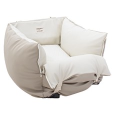 CHOCOPET house 狗狗車用皇家方形汽車座椅, 1個, 米色