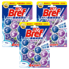 Bref 妙力 懸掛式馬桶清潔球 薰衣草香 2入, 100g, 3組