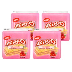 Kid-O 三明治餅乾 酸甜戀愛滋味 8片/袋, 136g, 4包