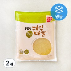 황보마을 국내산 다진마늘 (냉동), 2개, 800g