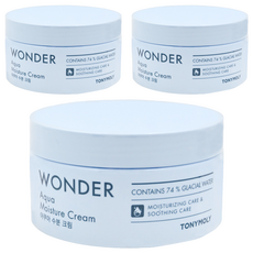 TONYMOLY Wonder 水潤保濕霜 含74%冰川水 舒緩護理, 300ml, 3罐