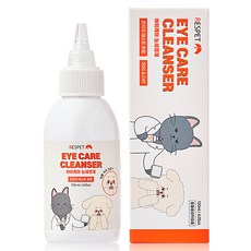 RespetLab 寵物溫和眼部清潔液, 120ml, 1瓶