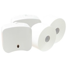 morningdew 捲筒衛生紙 100m+捲筒衛生紙架 白色, 1組, 2組