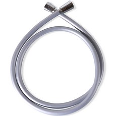 아쿠아듀오 물때 꼬임방지 샤워호스 + 스패너, 2m, 실버