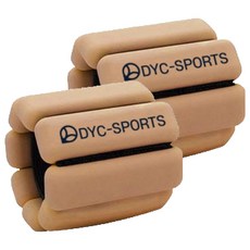 DYC-SPORTS 馬卡龍色矽膠負重帶 2入, 棕色
