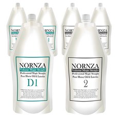 NORNZA Volume Magic Straight受損髮護理直髮劑 D1劑 400g+2劑 400g, 3組
