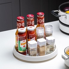 Hangshow 多功能旋轉收納圓盤 L號, 白色, 1個