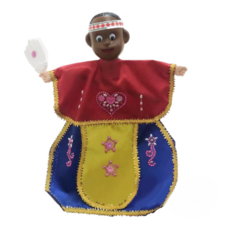 A-ONE 匯旺 原住民男孩 可愛披風布袋戲, 1個裝, 1個