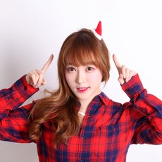 PARTYHAE 聖誕老人髮夾套組, 紅色 白色, 8個