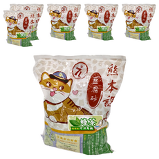 熊本課長 豆腐貓砂, 2.8kg, 6袋, 綠茶