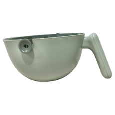 北歐風單手旋轉瀝水籃, 綠色，塑膠(PP)+熱塑性聚合物(ABS), 29 x 22 x 11cm, 1個