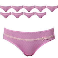 TS7 여성용 데일리 삼각 미디 팬티 504 10p 세트