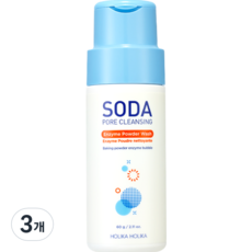 홀리카홀리카 소다톡톡 말끔모공 엔자임 파우더 워시, 60g, 3개