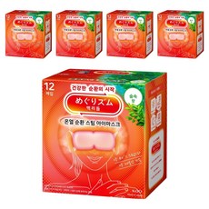 멕리듬 스팀 아이 마스크 숲속향, 12매입, 5개