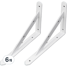 堅固 層架托架 大, 白色-大(2個), 6個
