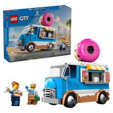 LEGO 樂高 60452 城市系列趣味組裝積木玩具, 甜甜圈車, 1盒