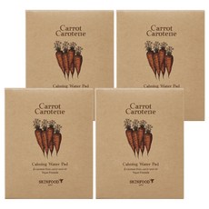 스킨푸드 캐롯 카로틴 카밍 워터패드 10g, 5매입, 4개