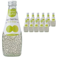 Dolce Rhythm 羅勒籽飲品 青葡萄口味, 290ml, 12個