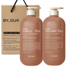 바이아우어 81만PPM 맥주효모 탈모샴푸 1.02L + 트리트먼트 1L 세트, 1세트