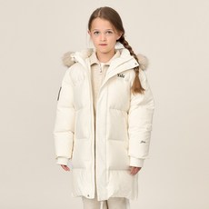 Yale Kids 兒童耶魯標誌性連帽毛皮長鴨絨毛衣 YJCPJPD43150