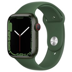 Apple 애플워치 7, 45mm, GPS+Cellular, 알루미늄, 그린 / 클로버 스포츠 밴드
