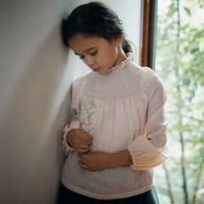 Marlmarl 2 件女童抽褶襯衫