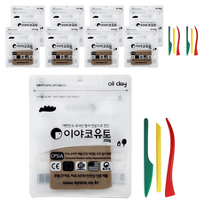 이야코 소프트 유토 200g x 3p + 주걱칼 3종 세트, 3세트, 혼합색상