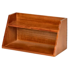 仿舊實木斜面層櫃, 松木金屬材質, 手工打磨, 1個, 30 x 16 x 14.5cm