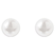 ENCLAIR 女款 淡水水晶珍珠耳環 5mm