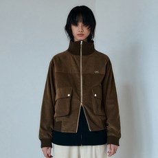 오아이오아이컬렉션 여성용 아웃포켓 코듀로이 집업