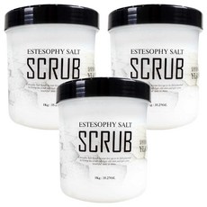 ESTESOPHY 伊蘭鹽皂身體磨砂膏, 1kg, 3個
