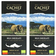 까쉐 유기농 밀크 초콜릿, 2개, 100g