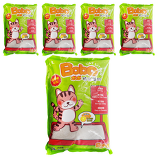 Bobo 細球精油貓砂 低粉塵 強力凝結, 檸檬, 10L, 5包