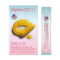 GC녹십자웰빙 알파CD 핏 14p, 42g, 1개