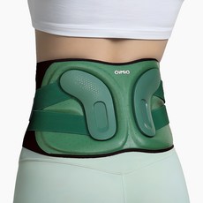 미오데칼코마니 EMS 서포트핏 허리 마사지기, OMWS2482, 그린