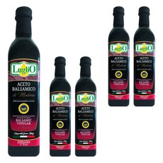 LugliO 4星級巴薩米克葡萄醋 500ml*5瓶 義大利進口 料理佐料