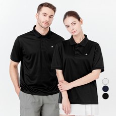 LOTTO 남녀공용 기능성 퀵드라이 메쉬 반팔 카라 티셔츠